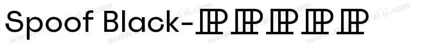 Spoof Black字体转换